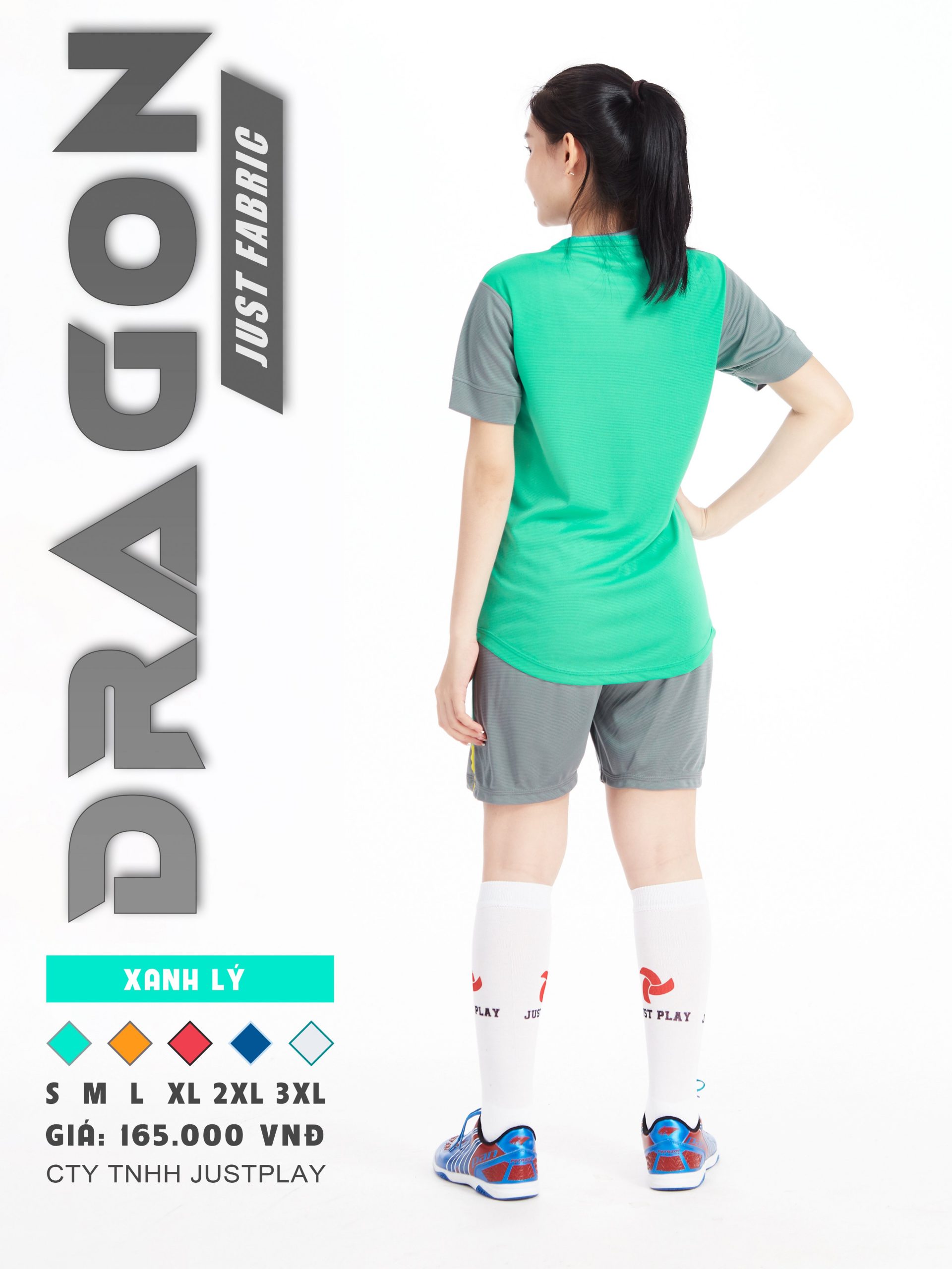 Bộ quần áo bóng đá Justplay Dragon Xanh lý – Mẫu đẹp 2022 có size 3XL (6) Bo quan ao bong da Justplay Dragon Xanh ly – Mau dep 2022 co size 3XL 6
