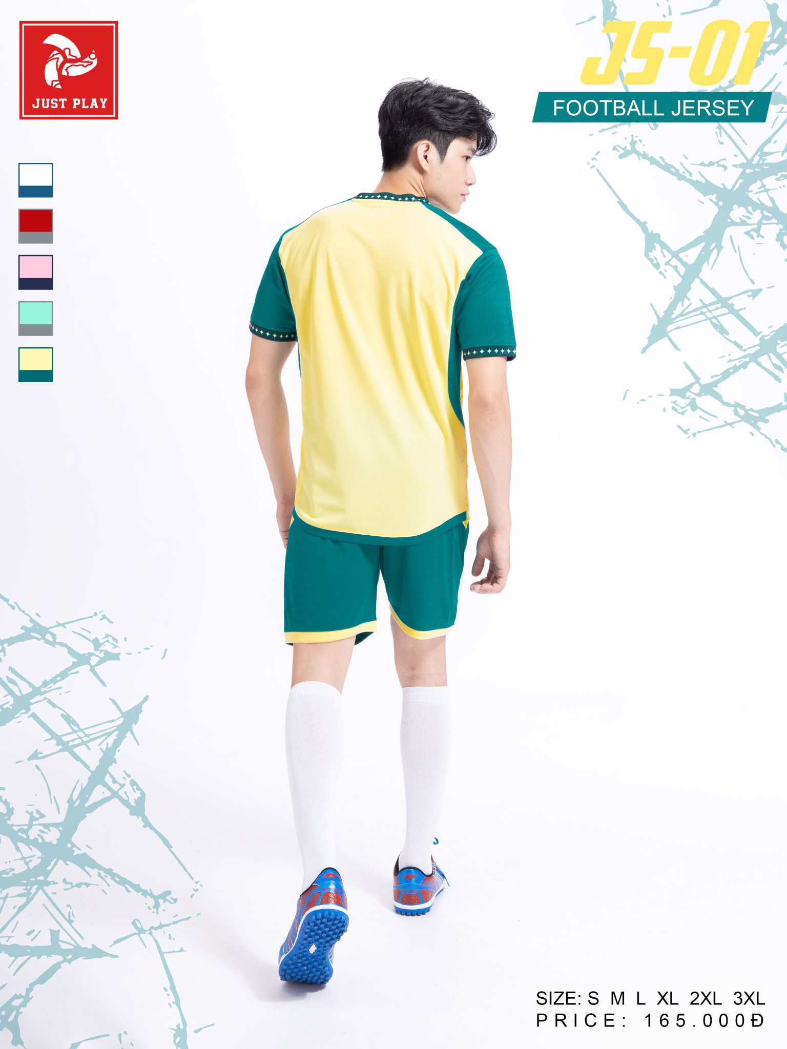 Bộ quần áo bóng đá Justplay JS – 01 cao cấp – Màu Vàng (5) Bo quan ao bong da Justplay JS – 01 cao cap – Mau Vang 5
