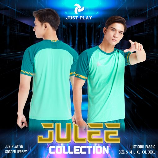 Bộ quần áo bóng đá Justplay Julee Xanh Ngọc 2022 (1) Bo quan ao bong da Justplay Julee Xanh Ngoc 2022 1