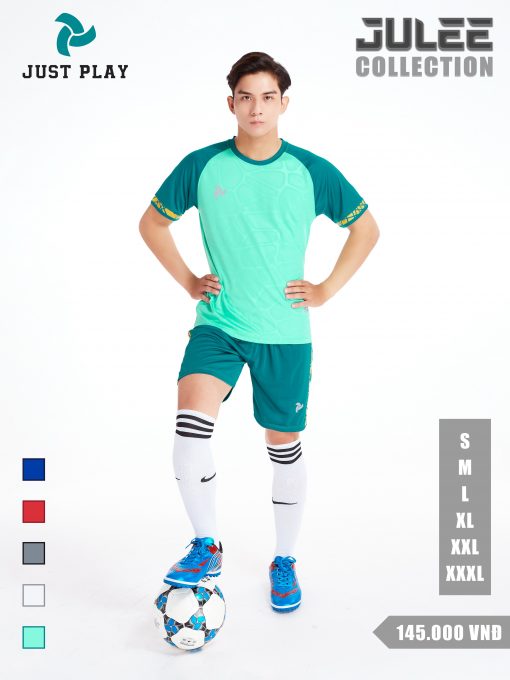 Bộ quần áo bóng đá Justplay Julee Xanh Ngọc 2022 (3) Bo quan ao bong da Justplay Julee Xanh Ngoc 2022 3