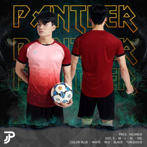 Bộ quần áo bóng đá Justplay Panther Đỏ 2022 – Chất vải J-lite cao cấp (1) Bo quan ao bong da Justplay Panther Do 2022 – Chat vai J lite cao cap 1