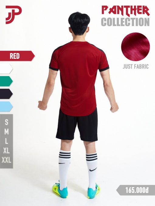 Bộ quần áo bóng đá Justplay Panther Đỏ 2022 – Chất vải J-lite cao cấp (2) Bo quan ao bong da Justplay Panther Do 2022 – Chat vai J lite cao cap 2