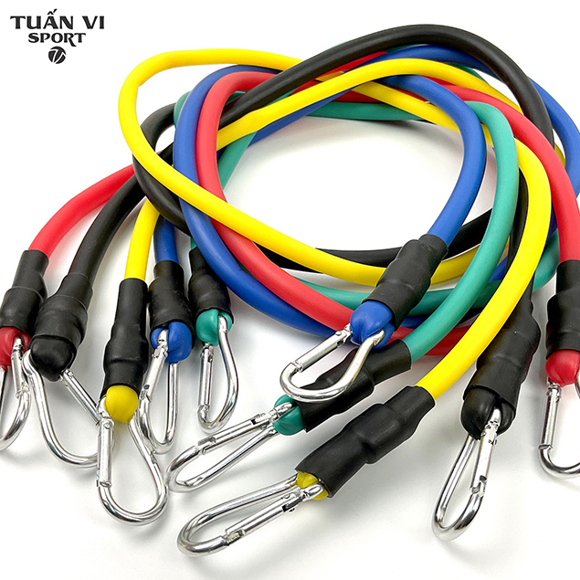Dây ngũ sắc ,kháng lực tập gym thể hình đa năng tại nhà, văn phòng (5) Day ngu sac khang luc tap gym the hinh da nang tai nha van phong 5