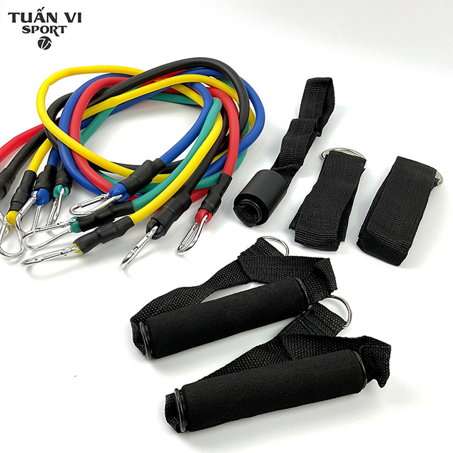 Dây ngũ sắc ,kháng lực tập gym thể hình đa năng tại nhà, văn phòng (7) Day ngu sac khang luc tap gym the hinh da nang tai nha van phong 7