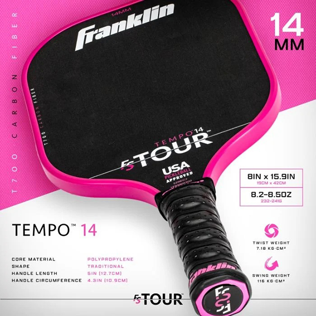 vot-pickleball-franklin-fs-tour-tempo-14mm-pink-chinh-hang (2) vot pickleball franklin fs tour tempo 14mm pink chinh hang 2