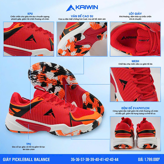 giay-pickleball-tennis-kaiwin-balance-mau-do-chinh-hang (3) giay pickleball tennis kaiwin balance mau do chinh hang 3